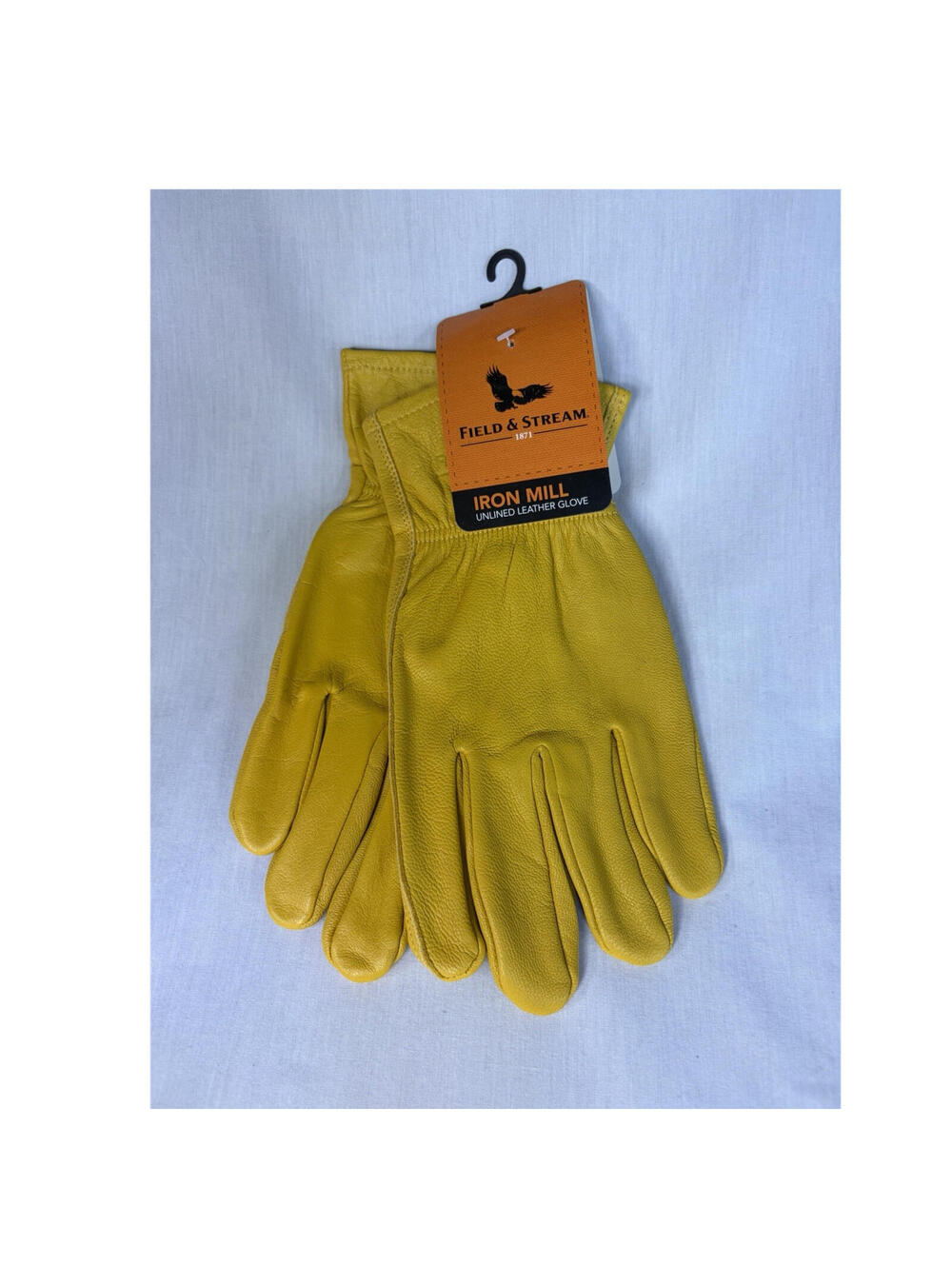 Field & Stream Iron Mill Leather Work Gloves XL Tan MFSA131 Goat Grain